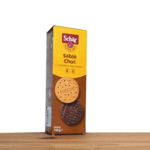 Biscuits nappés de chocolat au lait Sablé choc Schar
