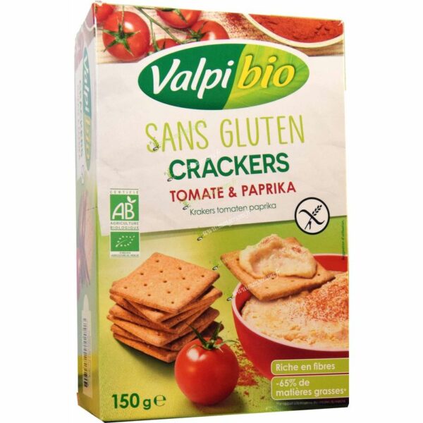 Zoom Crackers tomate et paprika Valpibio