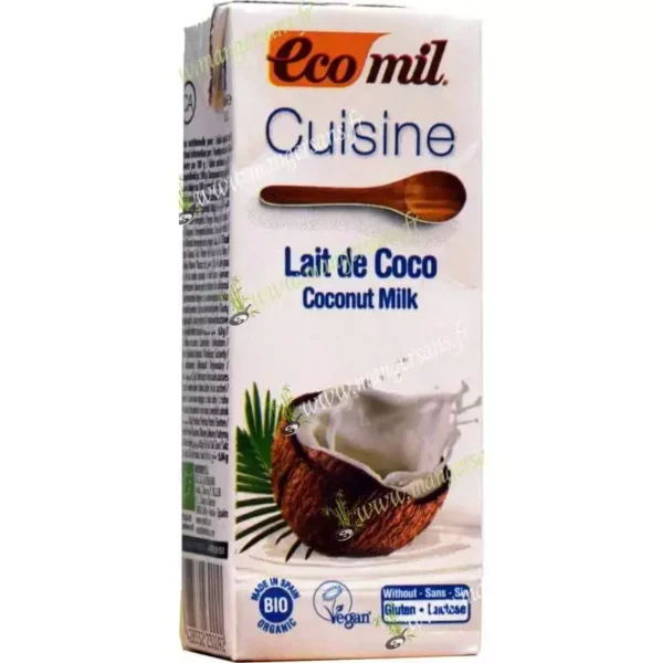 Zoom Lait de coco pour la cuisine Ecomil
