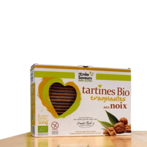 Tartines bio craquantes aux noix (2 x 100 g) Emile Noël
