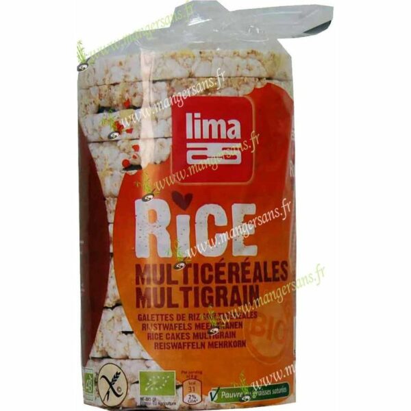 Zoom Galettes de riz multi céréales Lima