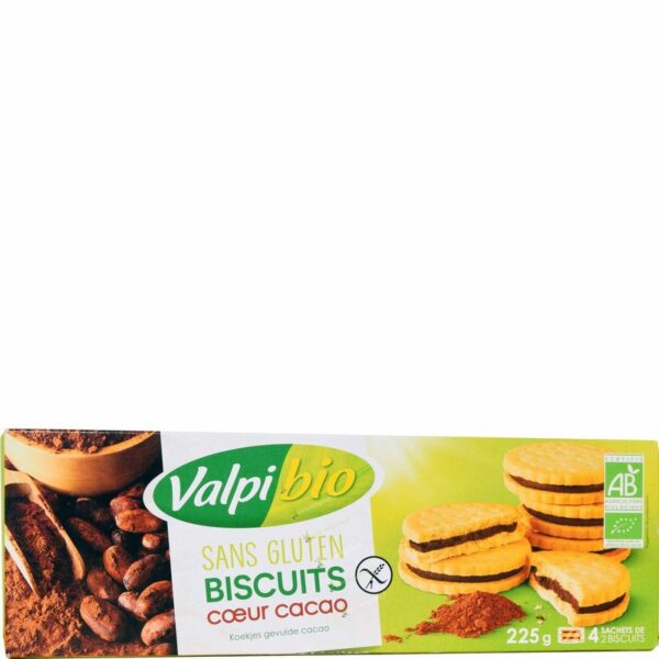 Zoom Biscuits cœur cacao Valpibio