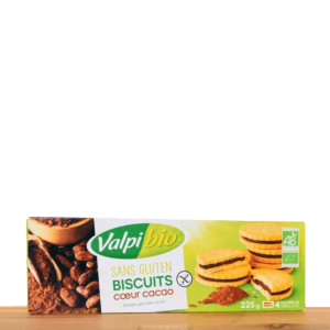 Biscuits cœur cacao Valpibio