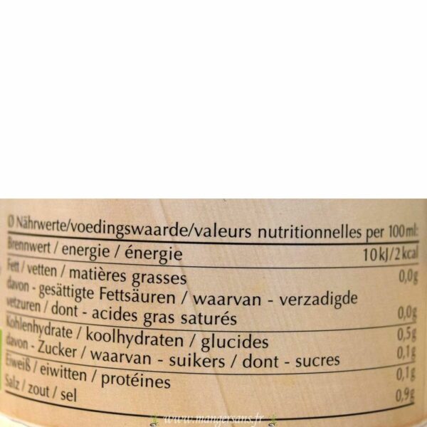 Valeurs nutritionnelles Bouillon végétal Cenovis