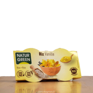 Dessert de riz à la vanille (2 x 125 g.) Naturgreen