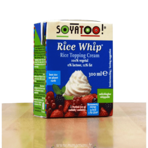 Crème chantilly de riz Rice Whip Soyatoo