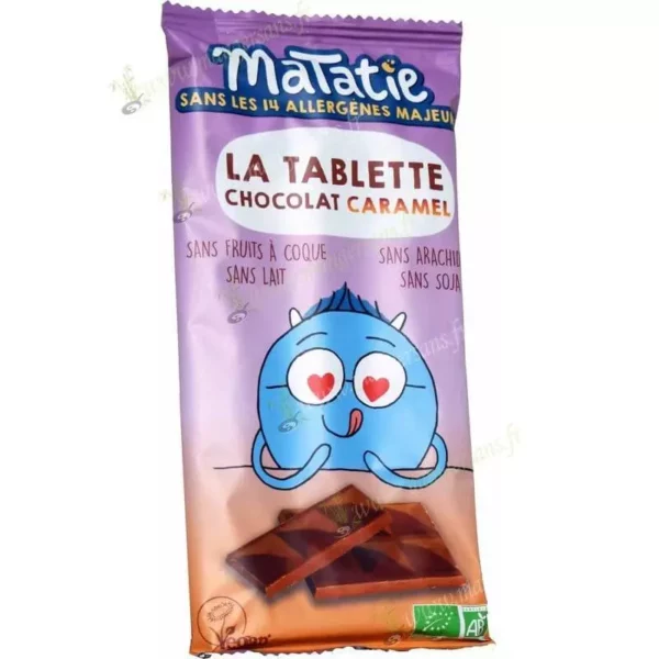 Tablette de chocolat caramel Matatie Zoom