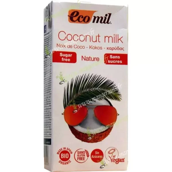 Zoom Lait de coco (sans sucres ajoutés) Ecomil
