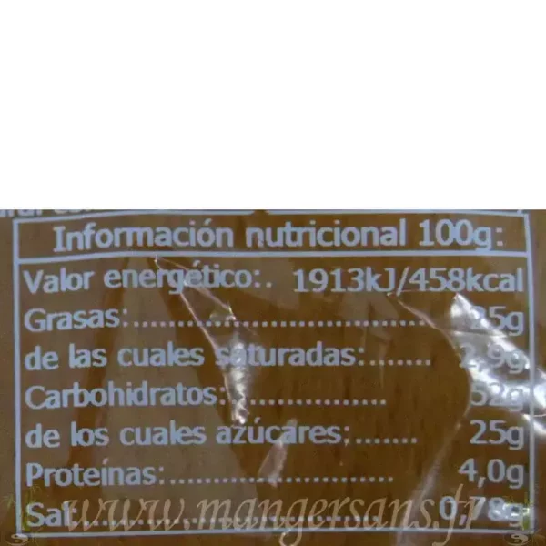 Muffin individuel marbré La Granja Valeurs nutritionnelles