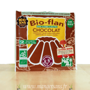 Bioflan chocolat sans sucre (2 x 1/4 L) Natali