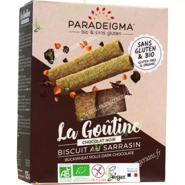 Zoom Goûtine au sarrasin chocolat noir (x10) Paradeigma