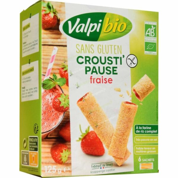 Zoom Crousti Pause fraise Valpibio