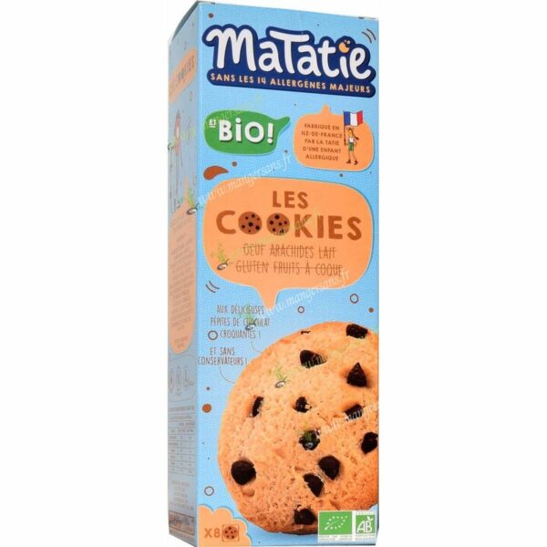 Zoom Cookies aux pépites de chocolat bio Matatie